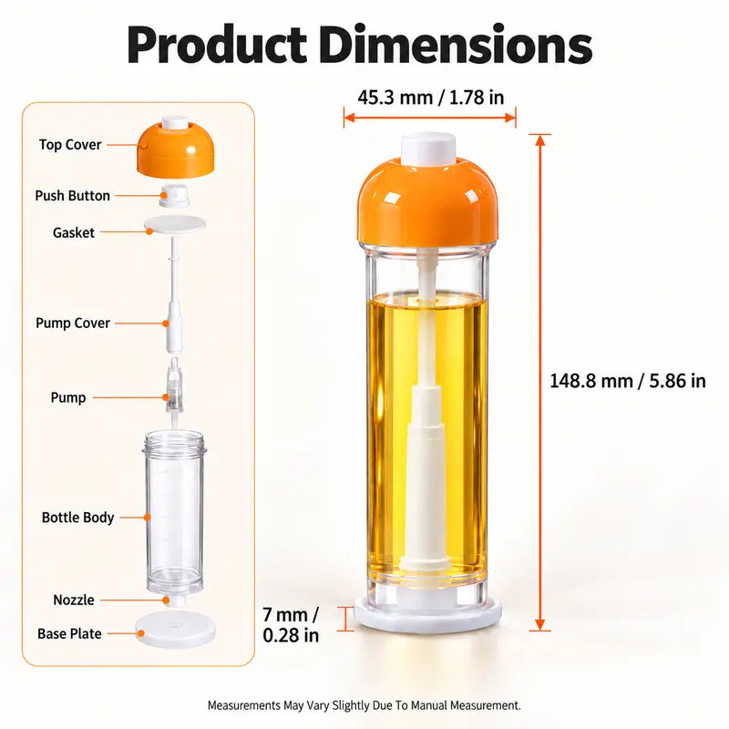 🔥LAST DAY Buy 1 Get 1 Free🔥Oil Sprayer for Cooking, Refillable Olive Oil Spray Bottle