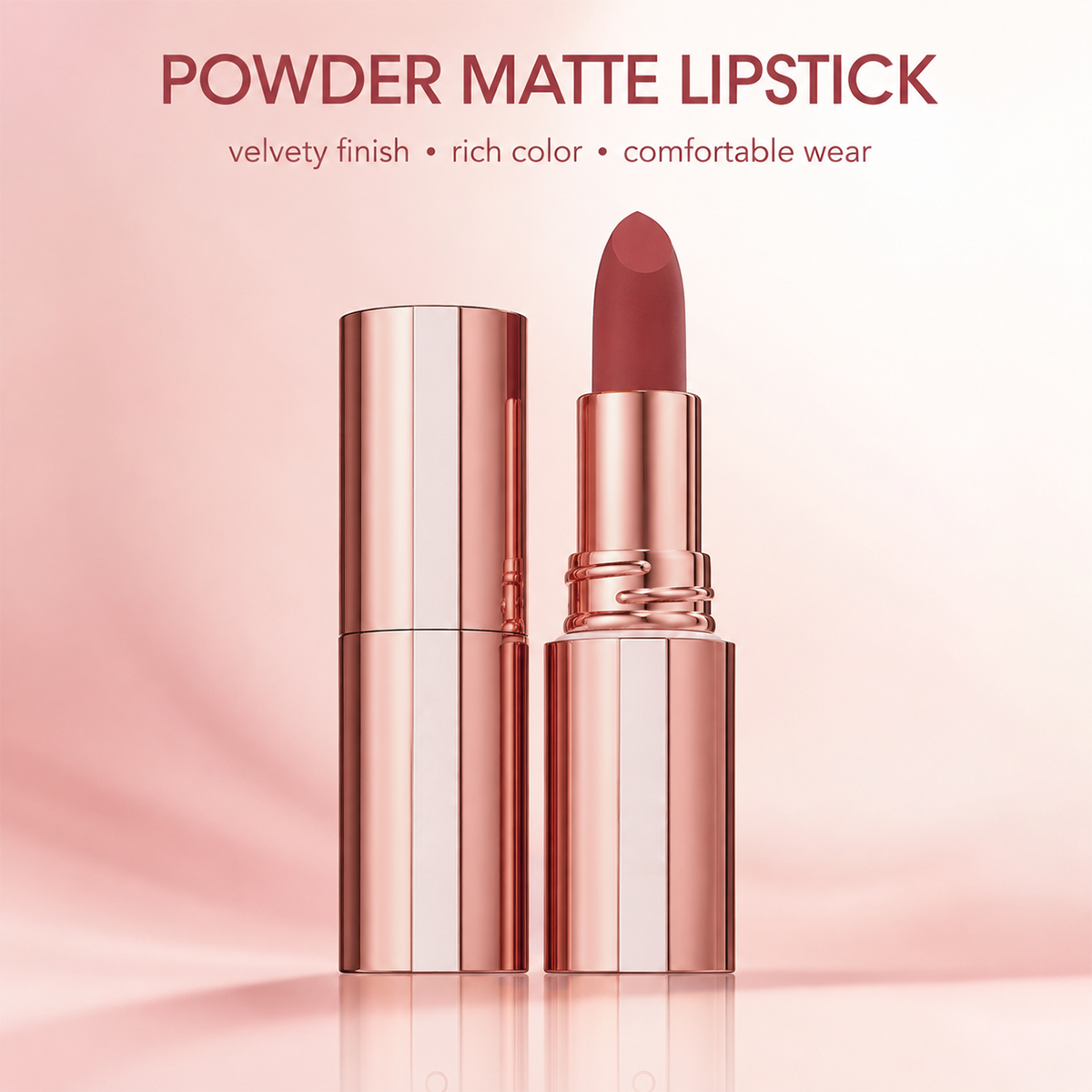 💋 BUY 1 GET 1 FREE ✨ 24H Matte Lipstick — Smudge-Proof, Long-Lasting & Highly Pigmented