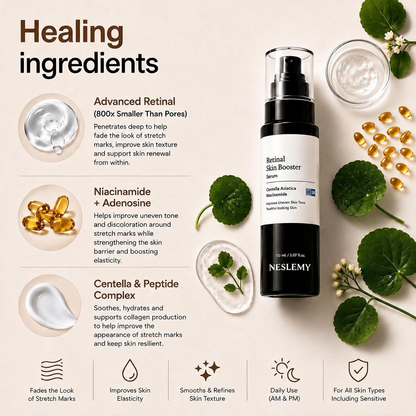 💥70K+ SOLD💕NESLEMY® Advanced Retinal Stretch Mark Serum — Pregnancy, Growth & Weight-Change Care