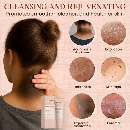 Cougex® Purifying Exfoliating Gel for Acanthosis Nigricans, Exfoliation, Dark Spots, Skin Tags, and Eczema 🎁