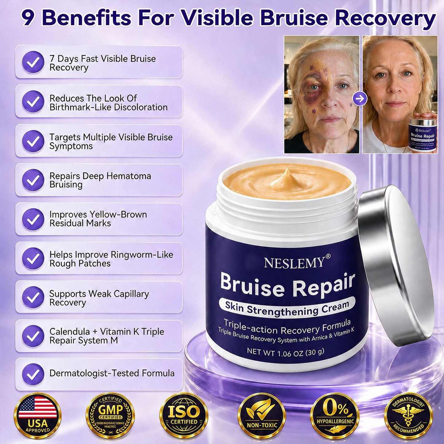 💥100K+ SOLD💕-NESLEMY® Bruise Repair & Skin-Strengthening Cream