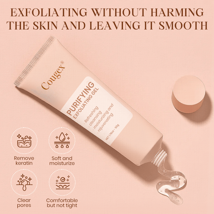 Cougex® Purifying Exfoliating Gel for Acanthosis Nigricans, Exfoliation, Dark Spots, Skin Tags, and Eczema 🎁