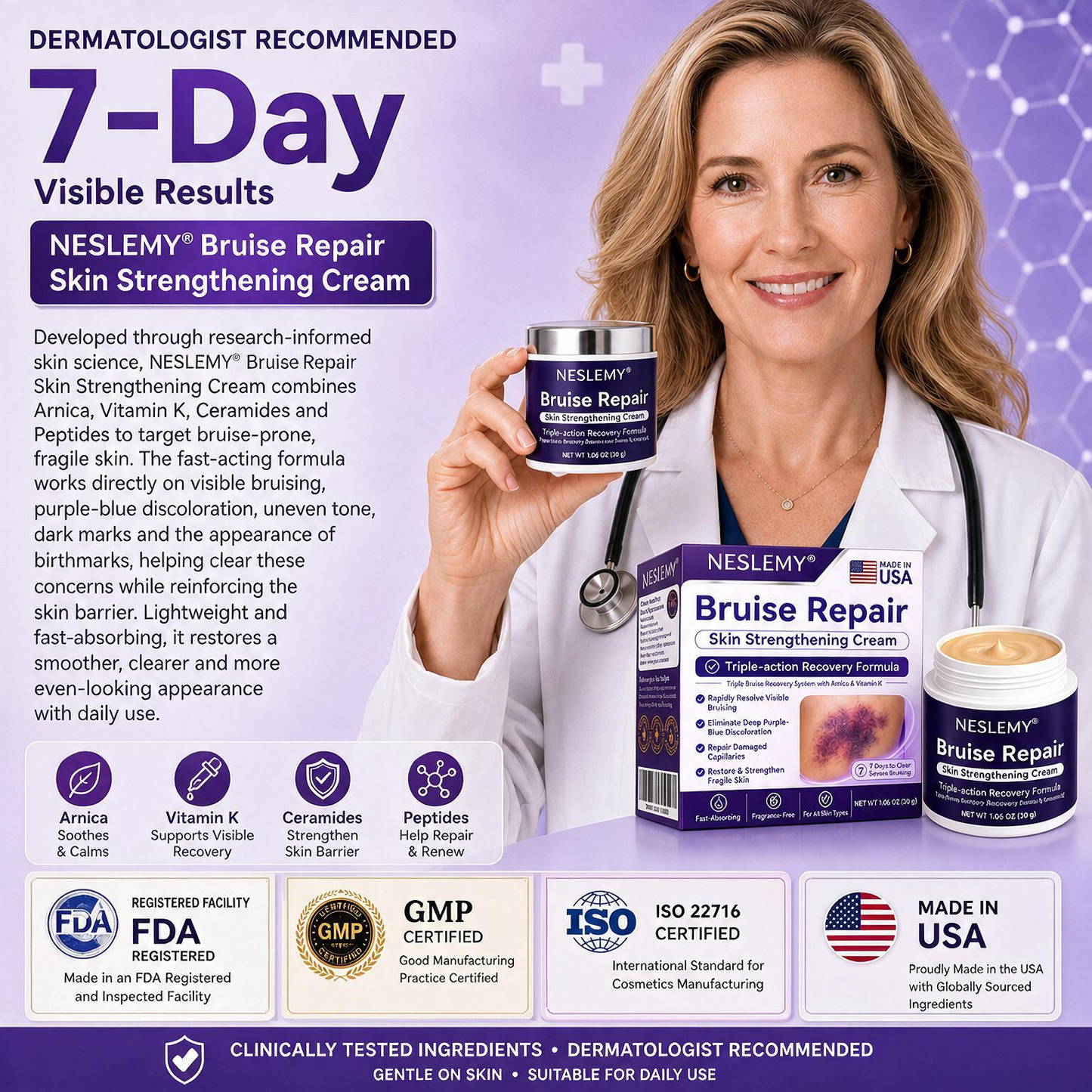 💥100K+ SOLD💕-NESLEMY® Bruise Repair & Skin-Strengthening Cream