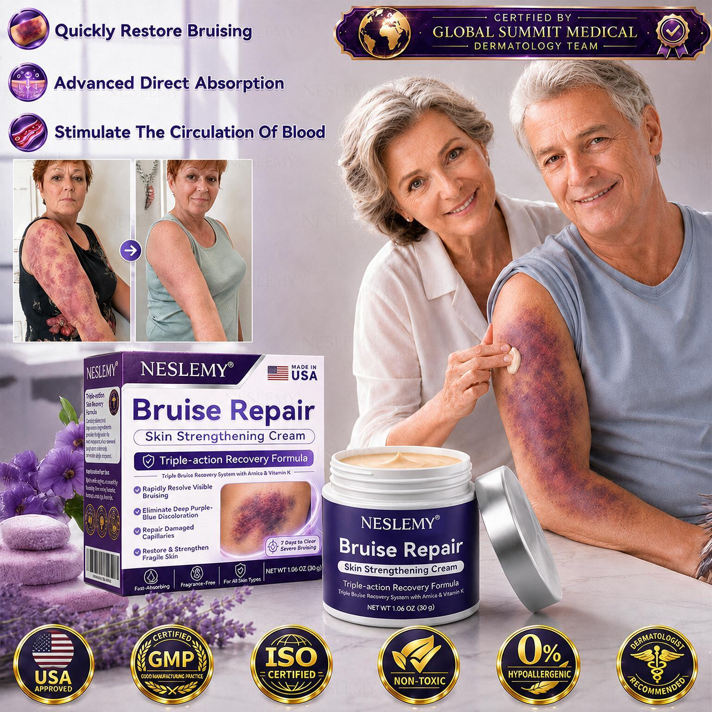 💥100K+ SOLD💕-NESLEMY® Bruise Repair & Skin-Strengthening Cream