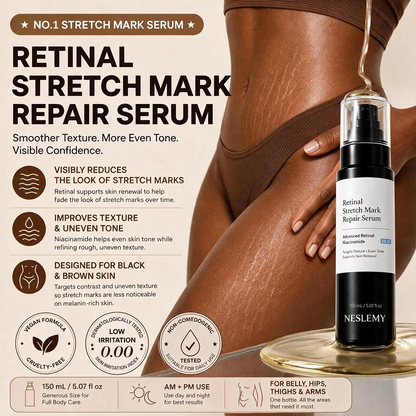 💥70K+ SOLD💕NESLEMY® Advanced Retinal Stretch Mark Serum — Pregnancy, Growth & Weight-Change Care
