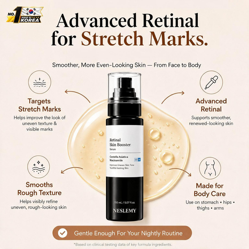 💥70K+ SOLD💕NESLEMY® Advanced Retinal Stretch Mark Serum — Pregnancy, Growth & Weight-Change Care