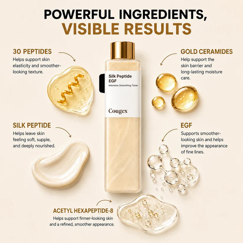 Last day Buy 1 Get 1 Free ✨Cougex Silk Peptide EGF Firming Toner