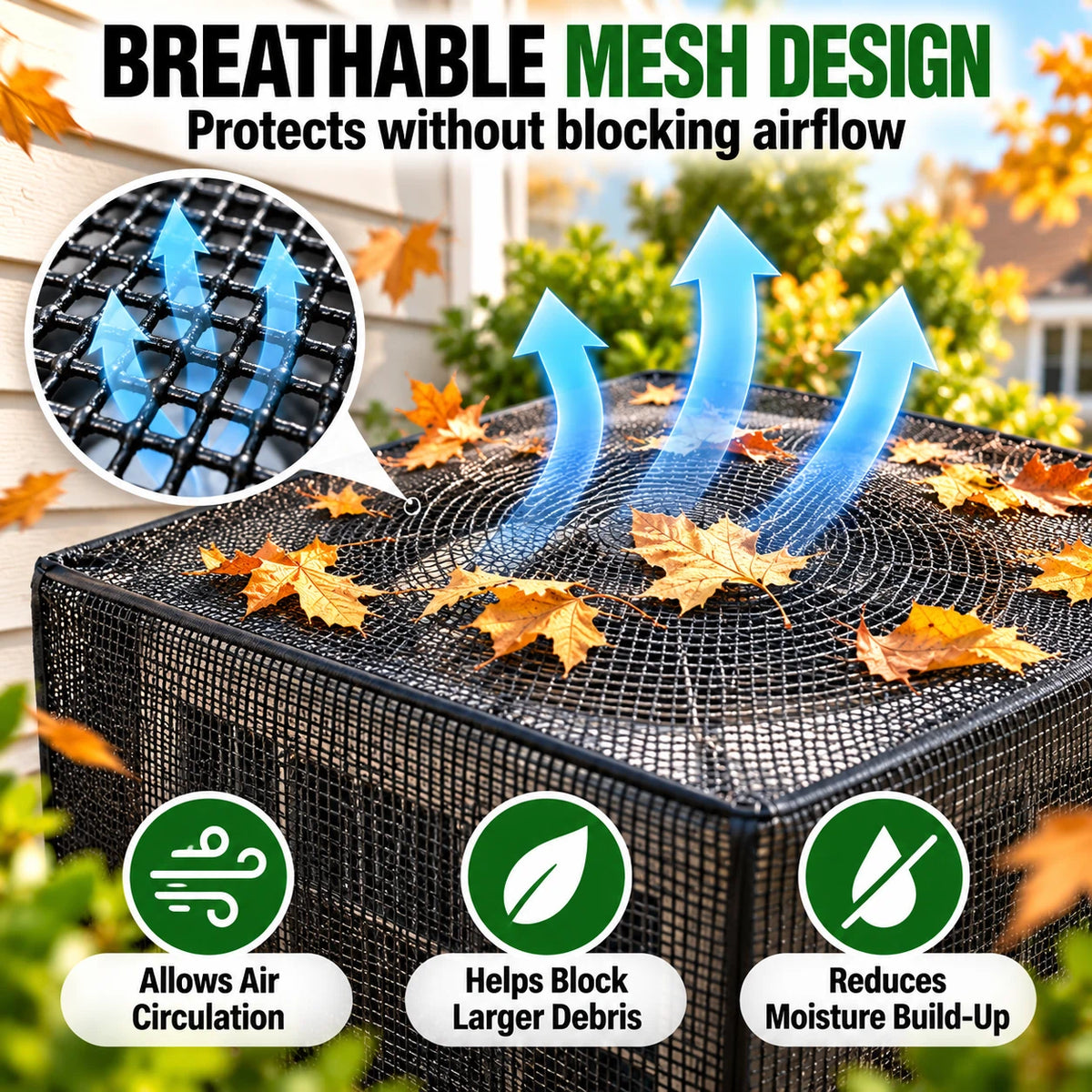 Heavy-duty mesh AC cover — product image 3