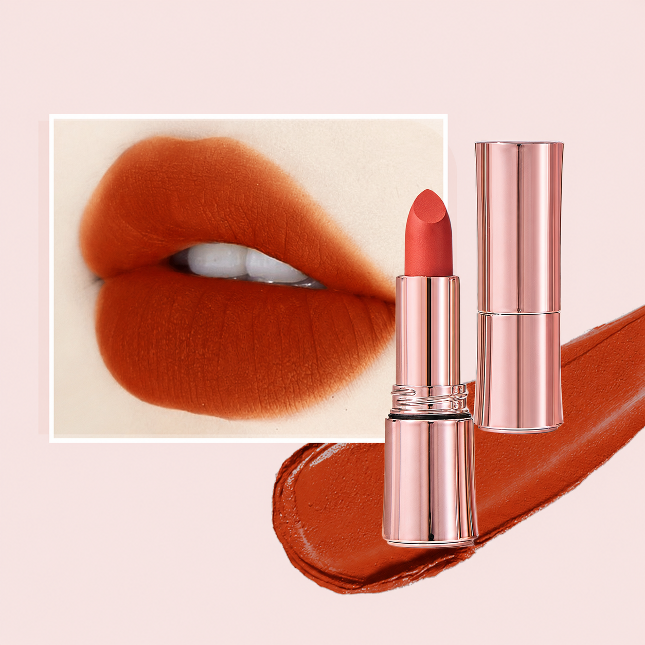 💋 BUY 1 GET 1 FREE ✨ 24H Matte Lipstick — Smudge-Proof, Long-Lasting & Highly Pigmented