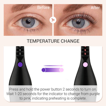 🔥 BUY 2, GET 1 FREE! 🎁 Heated Eyelash Curler ✨ Say Goodbye to Flat Lashes!