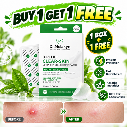🔥LAST DAY Buy 1 Get 1 Free🔥S-ZINC CLEAR-SKIN Ultra Thin Blemish Spot Patch