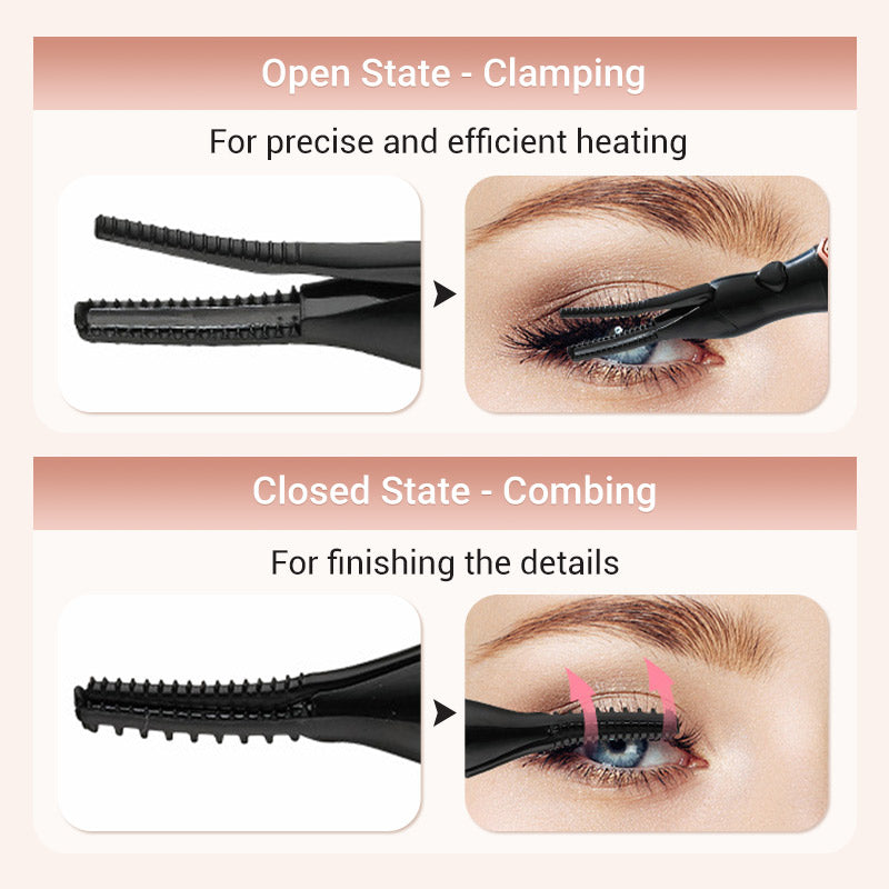🔥 BUY 2, GET 1 FREE! 🎁 Heated Eyelash Curler ✨ Say Goodbye to Flat Lashes!
