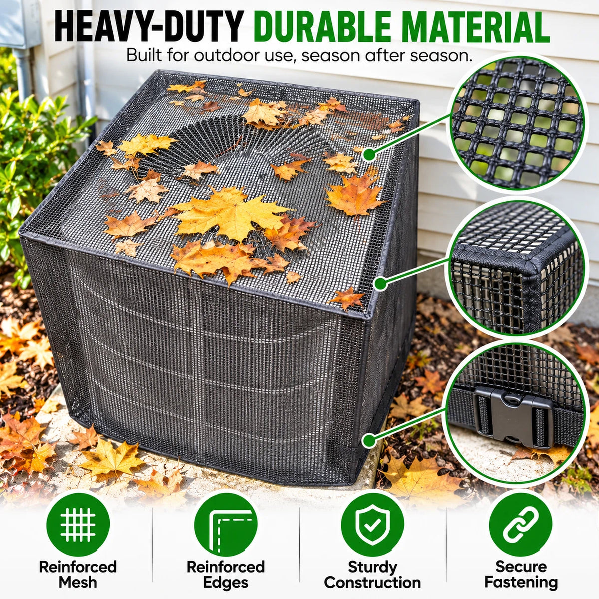 Heavy-duty mesh AC cover — product image 6