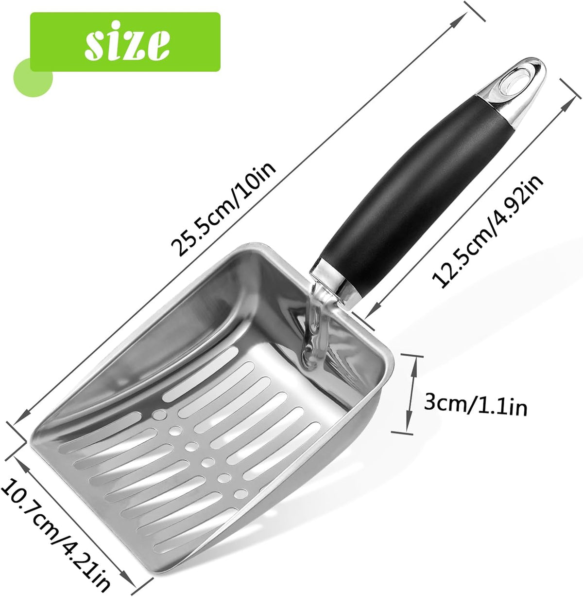 Stainless-Steel Cat Litter Scoop — product image 5 of 5