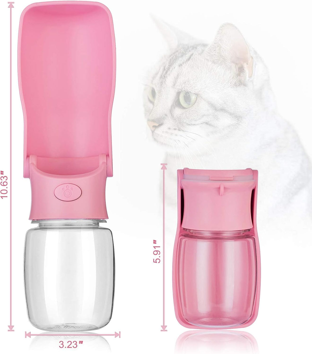 Dog Water Bottle, Foldable Dog Water Bottle Leak Proof Dispenser for Puppy Small Medium Large Dogs — product image 6 of 6