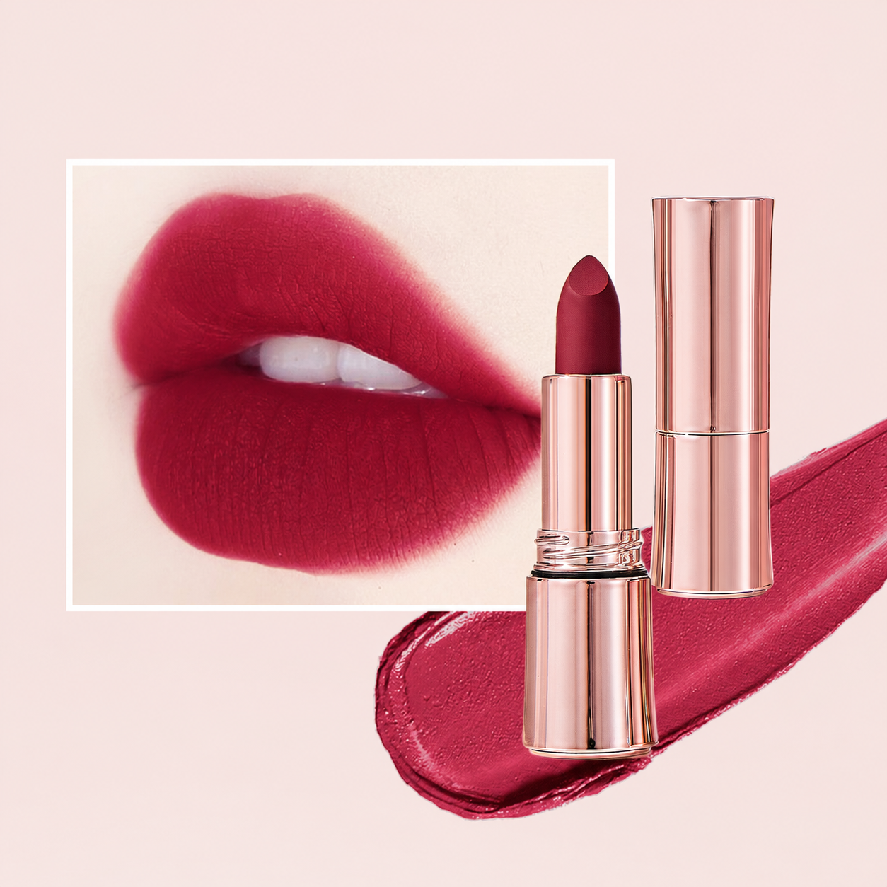 💋 BUY 1 GET 1 FREE ✨ 24H Matte Lipstick — Smudge-Proof, Long-Lasting & Highly Pigmented