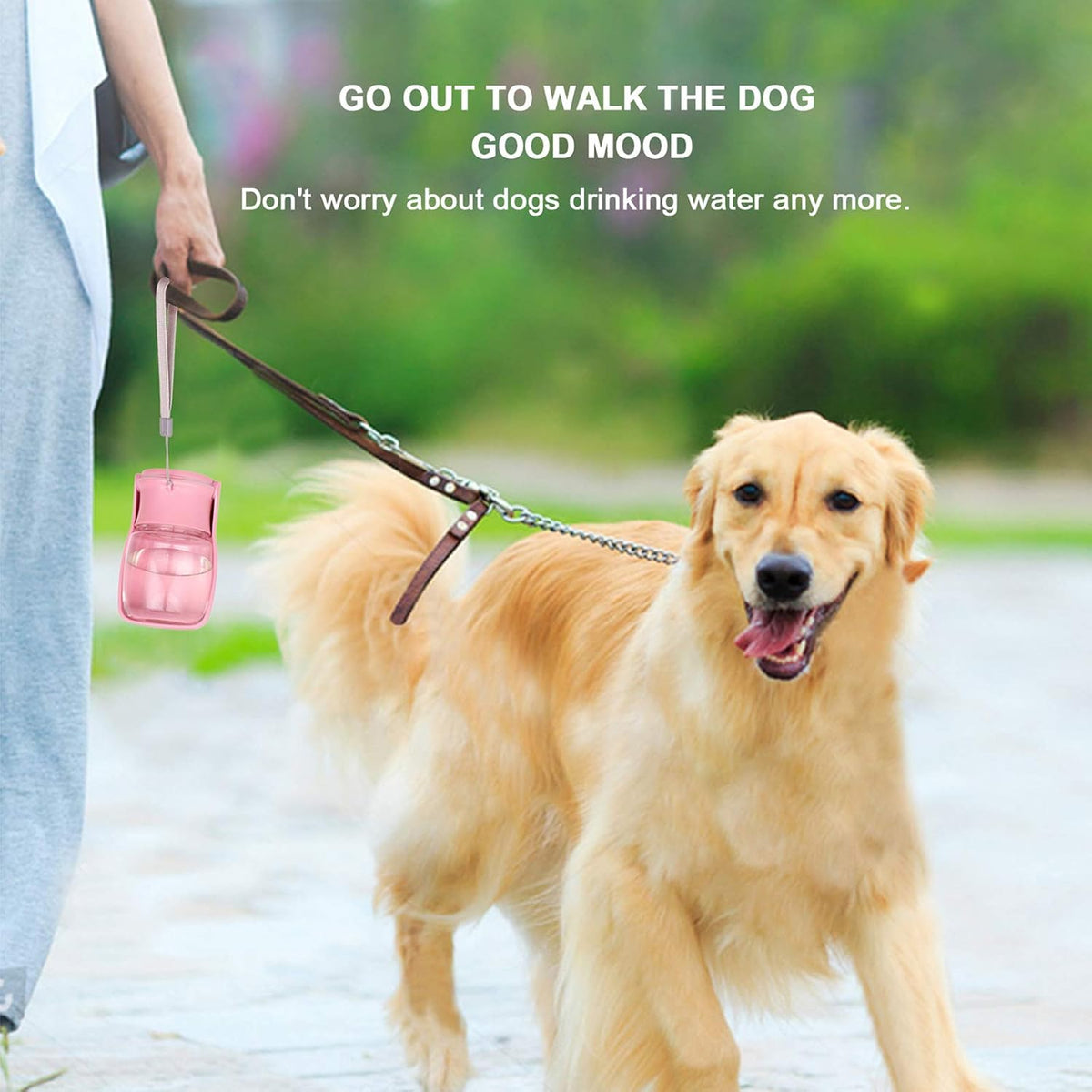 Dog Water Bottle, Foldable Dog Water Bottle Leak Proof Dispenser for Puppy Small Medium Large Dogs — product image 2 of 6
