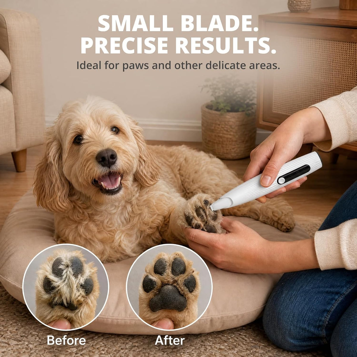 Pet Paw Trimmer | Cordless Paw Trimmer for Grooming w/Light — product image 2 of 6