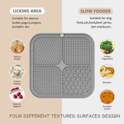 2 Pack Lick Mat for Dogs, Cats & Puppies with Suction Cups — product image 5 of 6