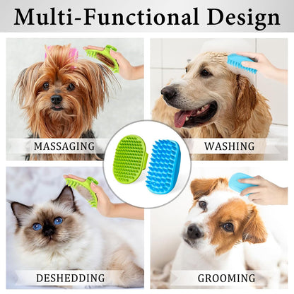 2-Piece Dog Bath Brush Set with Adjustable Handles — product image 4 of 6