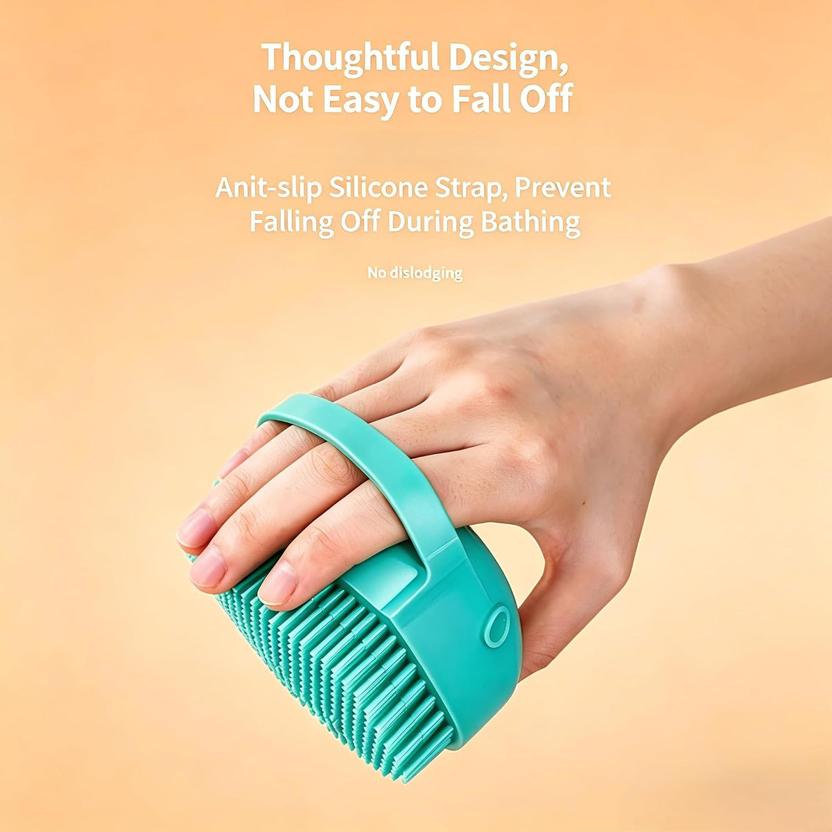Silicone Pet Bath Brush with Shampoo Dispenser — product image 4 of 5