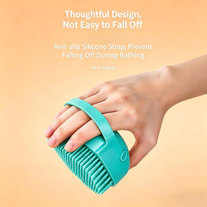 Silicone Pet Bath Brush with Shampoo Dispenser — product image 4 of 5