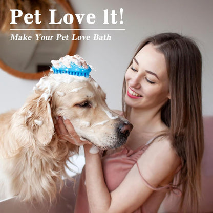 2-Piece Dog Bath Brush Set with Adjustable Handles — product image 1 of 6
