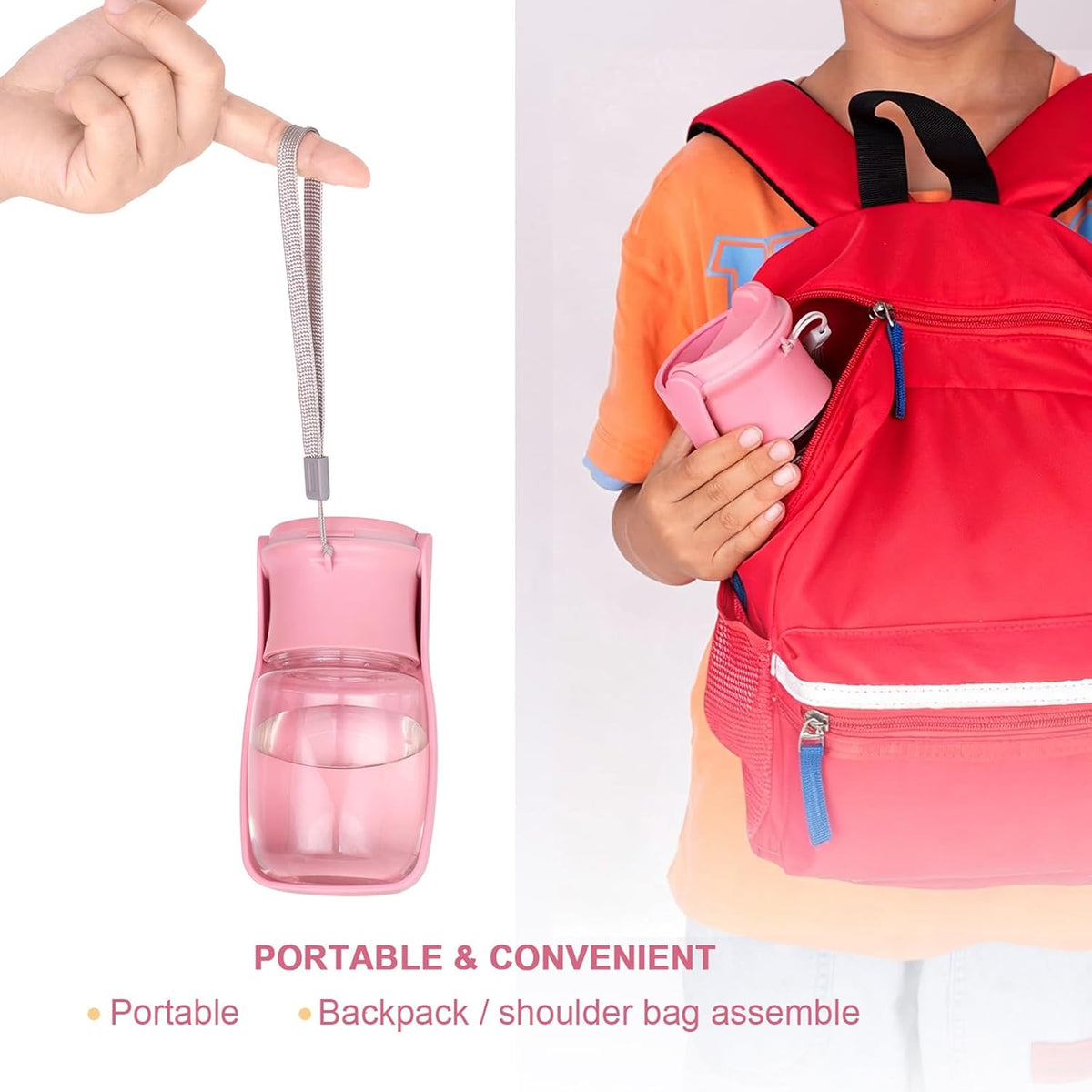 Dog Water Bottle, Foldable Dog Water Bottle Leak Proof Dispenser for Puppy Small Medium Large Dogs — product image 4 of 6