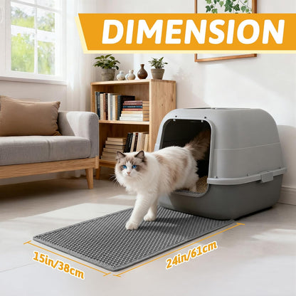 Cat Litter Mat, Double-Layer Waterproof Litter Trap — product image 6 of 6