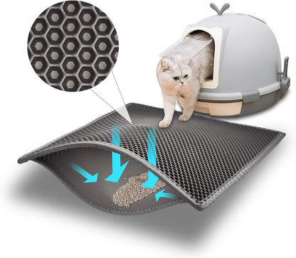 Cat Litter Mat, Double-Layer Waterproof Litter Trap — product image 1 of 6