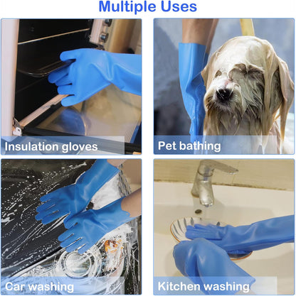 Silicone Pet Grooming Gloves Dog Washing Gloves for Bathing Massaging — product image 4 of 6