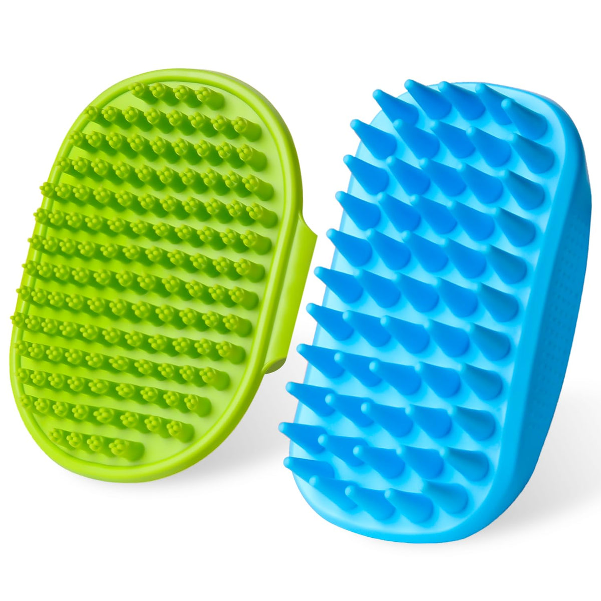 2-Piece Dog Bath Brush Set with Adjustable Handles — product image 2 of 6