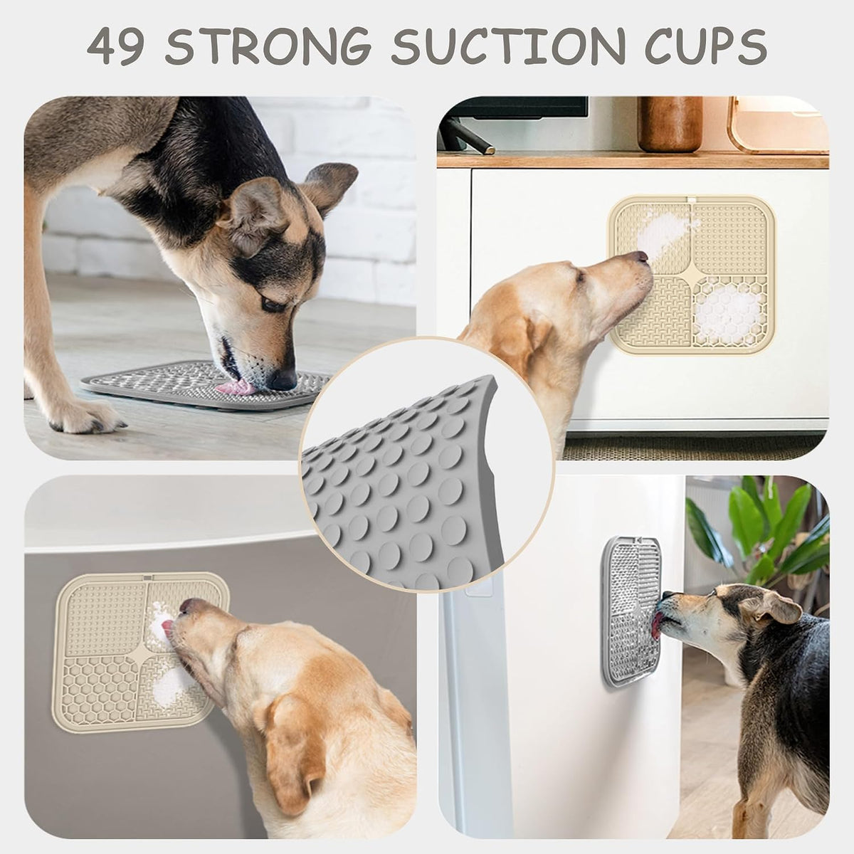 2 Pack Lick Mat for Dogs, Cats & Puppies with Suction Cups — product image 4 of 6