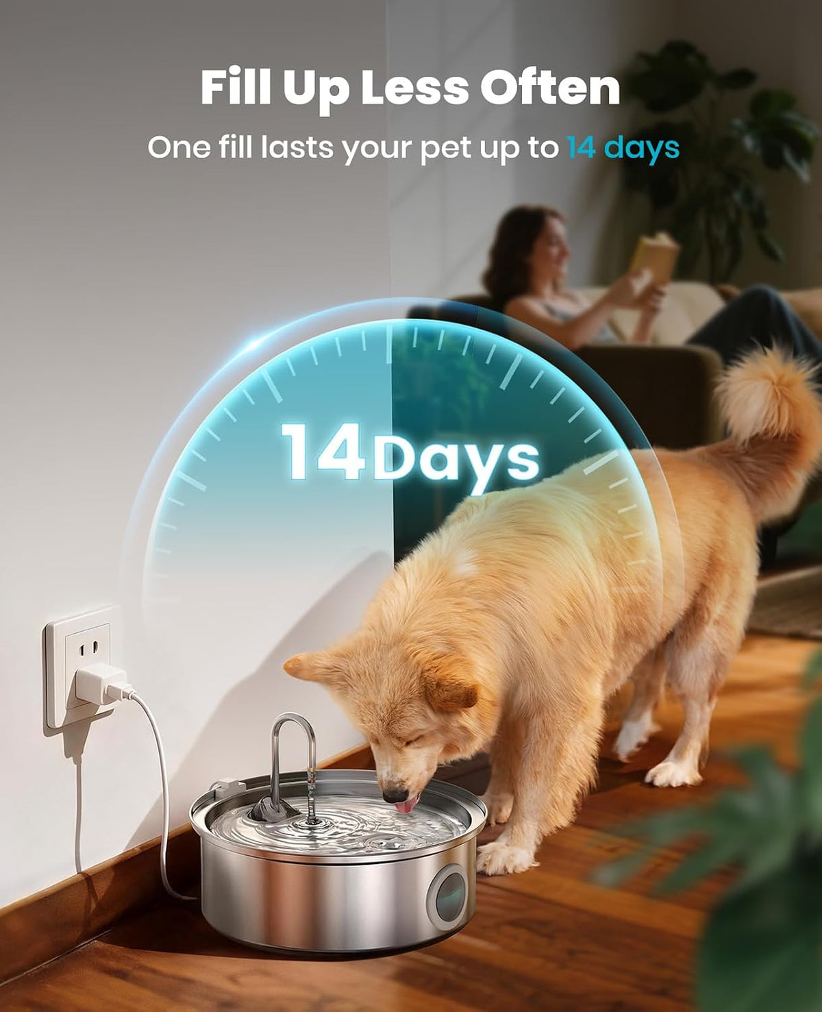 7L Dog Water Fountain for Multi-pet Household — product image 6 of 6