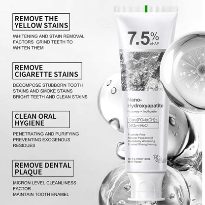 🔥Buy 1 Get 1 Free🦷7.5% Nano-Hydroxyapatite Toothpaste for Sensitive Teeth,NanoRepair, Fluoride-Free
