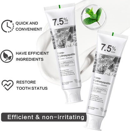 🔥Buy 1 Get 1 Free🦷7.5% Nano-Hydroxyapatite Toothpaste for Sensitive Teeth,NanoRepair, Fluoride-Free