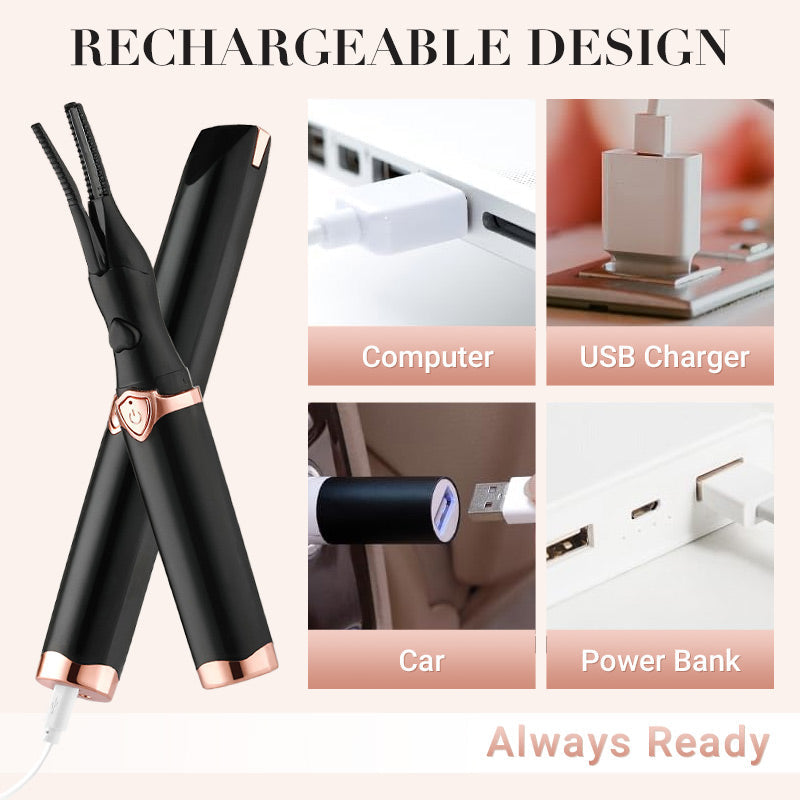 🔥 BUY 2, GET 1 FREE! 🎁 Heated Eyelash Curler ✨ Say Goodbye to Flat Lashes!