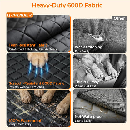Dog Car Seat Cover for Back Seat, Waterproof Hammock for Car & SUV — product image 2 of 4