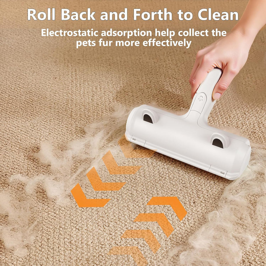 Pet Hair Remover, Reusable Lint Roller for Cat and Dog Hair, White