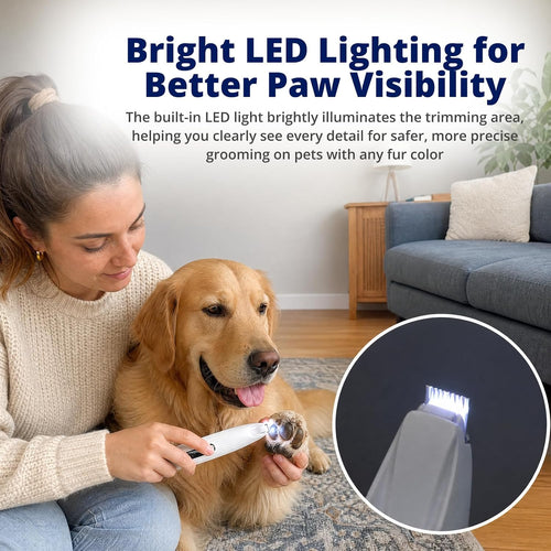 Pet Paw Trimmer | Cordless Paw Trimmer for Grooming w/Light — product image 1 of 6