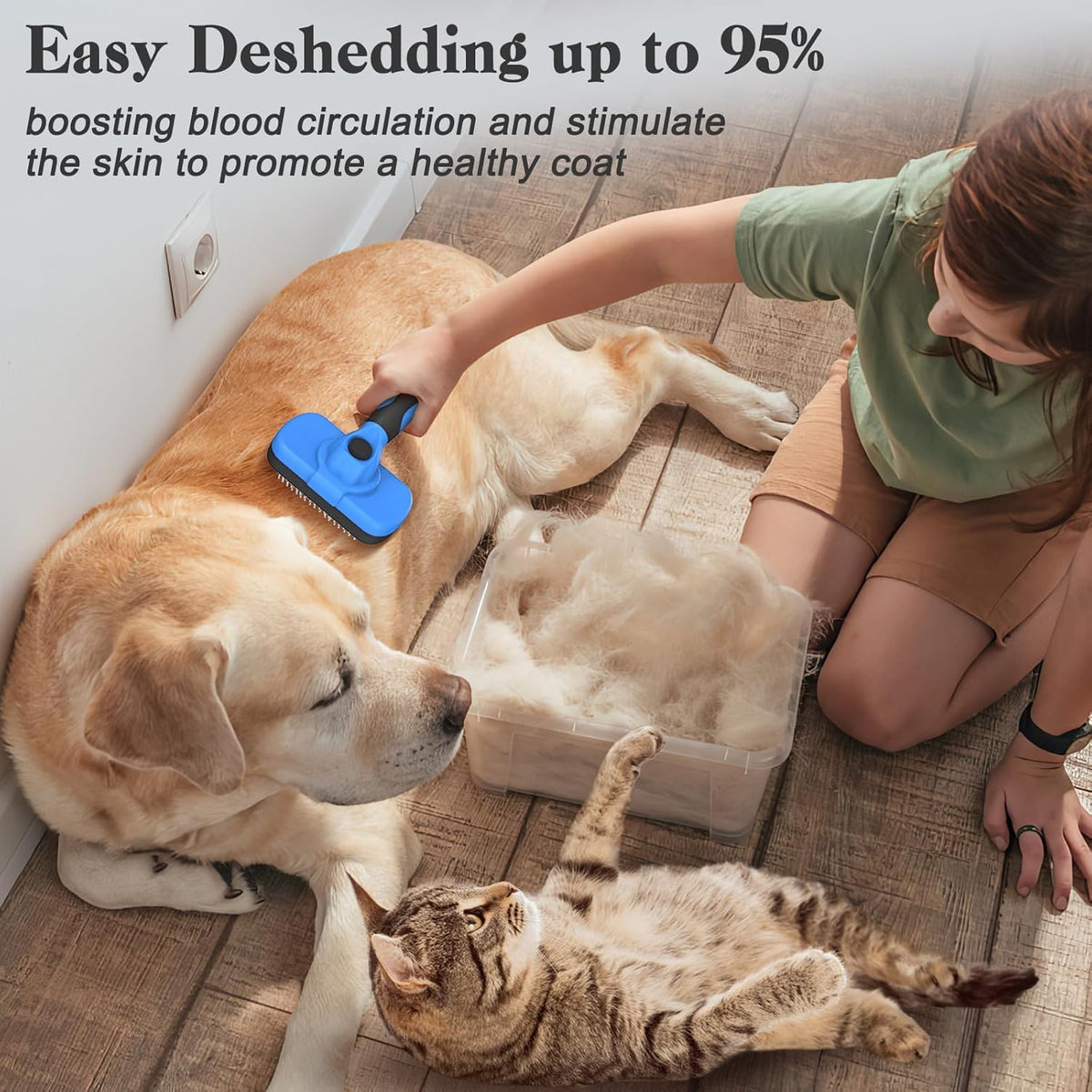 Self-Cleaning Slicker Brush for Dogs and Cats — product image 1 of 4