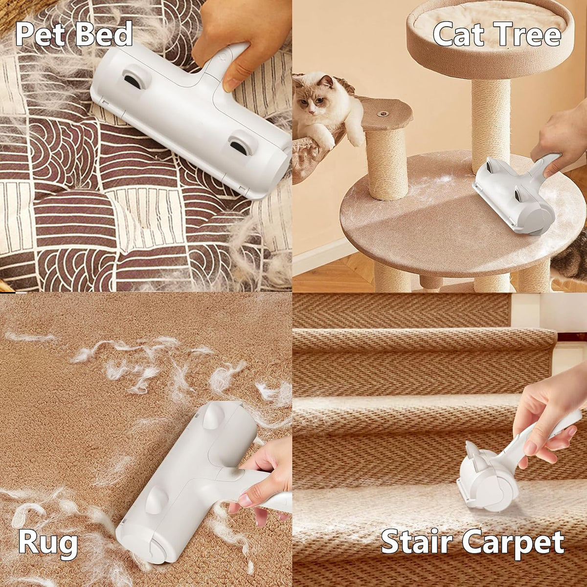 Pet Hair Remover, Reusable Lint Roller for Cat and Dog Hair, White — product image 5 of 5