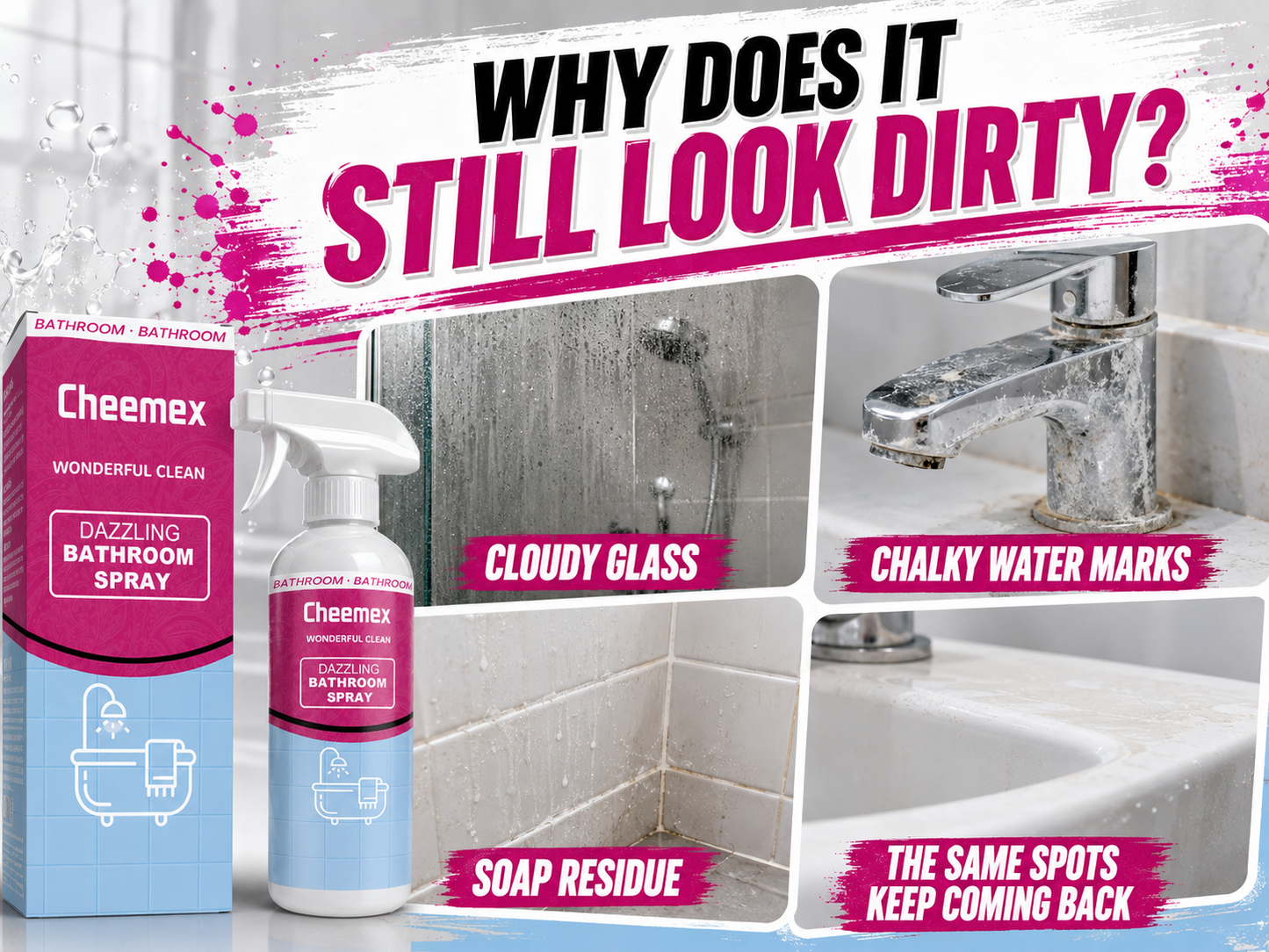 🔥 BUY 1 GET 1 FREE🔥Powerful Bathroom Cleaner Spray