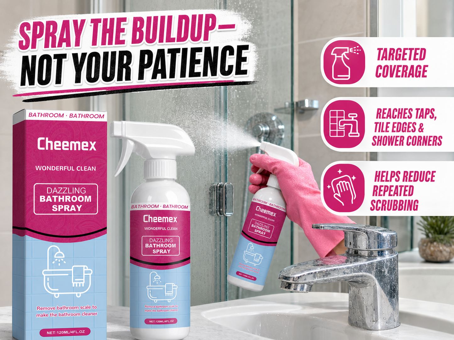 🔥 BUY 1 GET 1 FREE🔥Powerful Bathroom Cleaner Spray