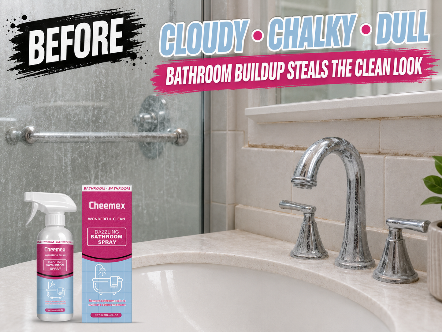 🔥 BUY 1 GET 1 FREE🔥Powerful Bathroom Cleaner Spray