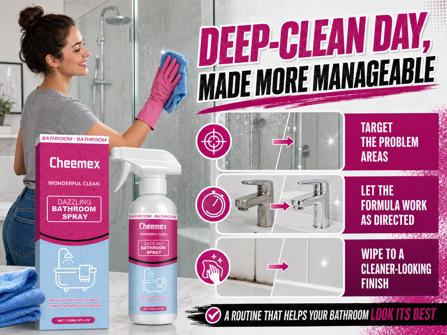🔥 BUY 1 GET 1 FREE🔥Powerful Bathroom Cleaner Spray