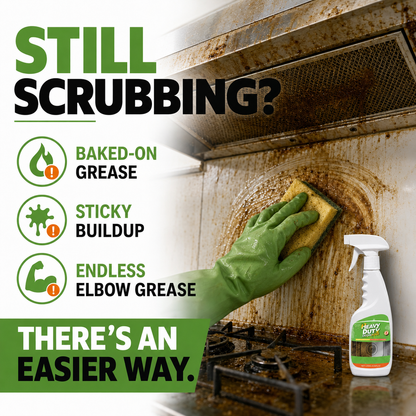 🔥 BUY 1 GET 1 FREE Heavy-Duty Kitchen Degreaser Spray – Cut Tough Grease Fast ✨