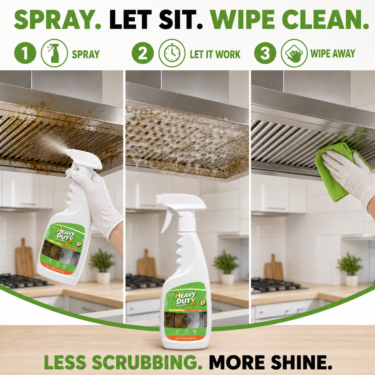 🔥 BUY 1 GET 1 FREE Heavy-Duty Kitchen Degreaser Spray – Cut Tough Grease Fast ✨