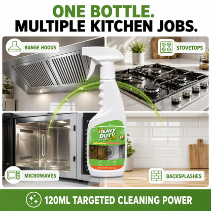 🔥 BUY 1 GET 1 FREE Heavy-Duty Kitchen Degreaser Spray – Cut Tough Grease Fast ✨
