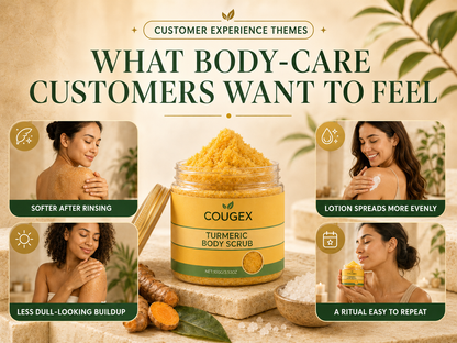 🔥 BUY 1 GET 1 FREE ✨ COUGEX™ Turmeric Body Scrub – Exfoliating Mineral Polish for Smoother, Brighter-Looking Body Skin ✨